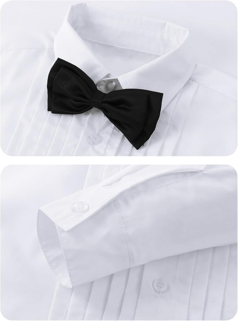 A&J DESIGN Boys' 4 - Piece Tuxedo Set - Jacket, Shirt, Pants & Bowties for Ages 2T to 7 Years - Toddler Stylish Formal Wear - Image 4